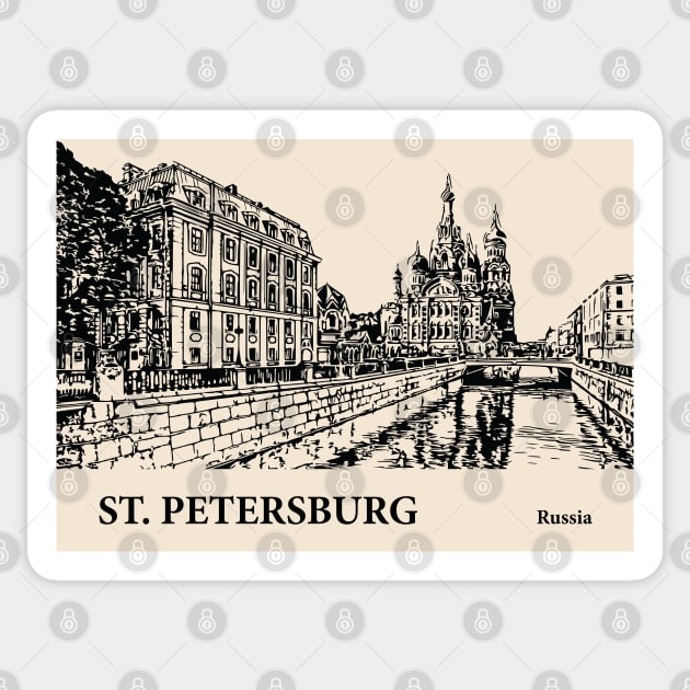 Saint Petersburg - Russia Sticker by Lakeric